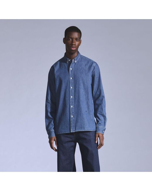 Levi's Blue Relaxed Button Down Shirt for men