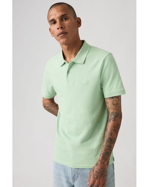 Levi's Green Slim Housemark Polo Shirt for men