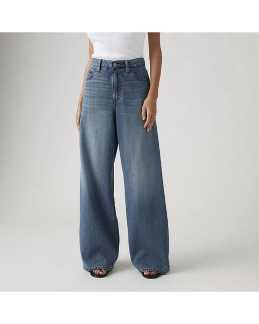 Levi's Blue Xl Straight Linen+ Denim Jeans