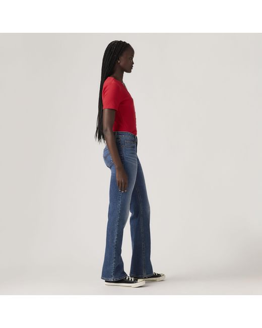 Levi's Superlow Bootcut Jeans in het Red