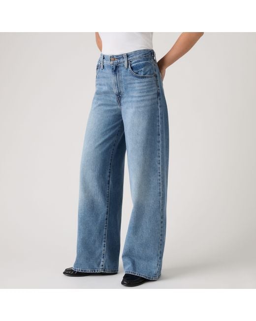 Levi's Blue Cinch Wide Leg Lightweight Jeans