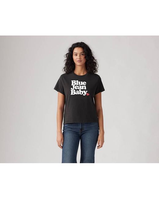 Graphic Classic Tee Levi's de color Black