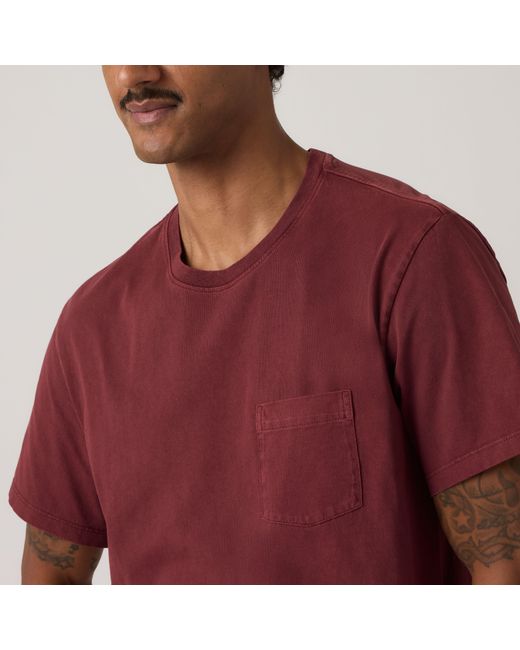 Levi's Essential Pocket Tee in het Red voor heren