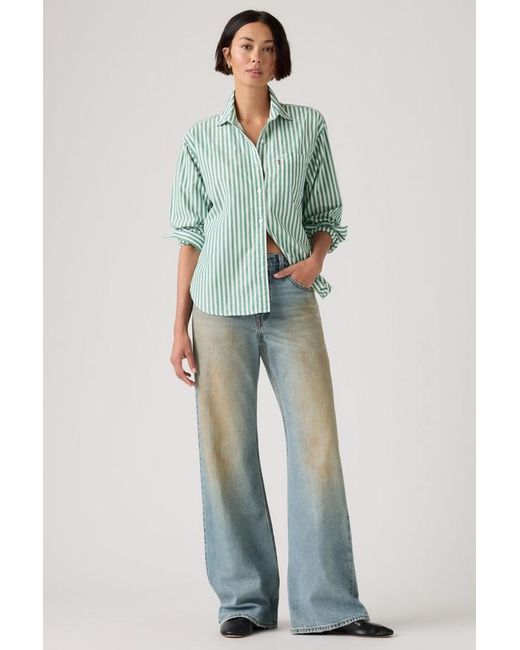 Levi s Loose Boot Jeans In Green Lyst UK