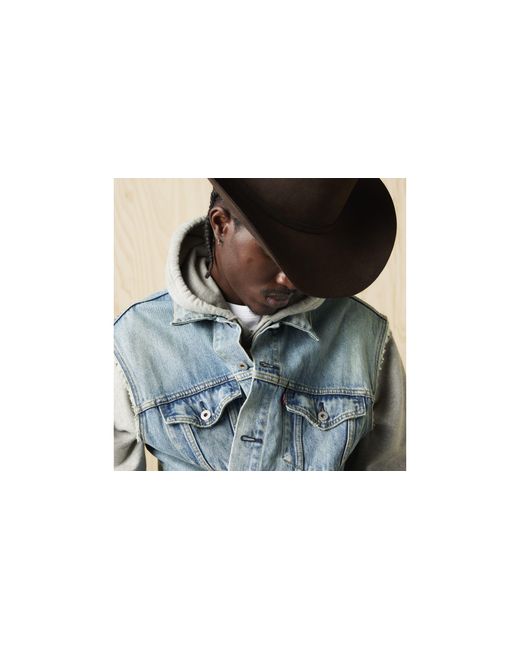 Chaleco Trucker Relajado Levi's de hombre de color Black