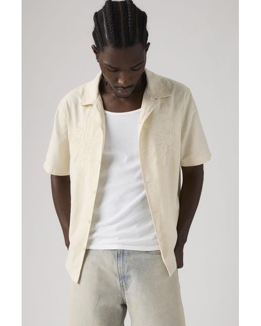 Levi's Natural Sunset Camp Cotton Linen Shirt for men