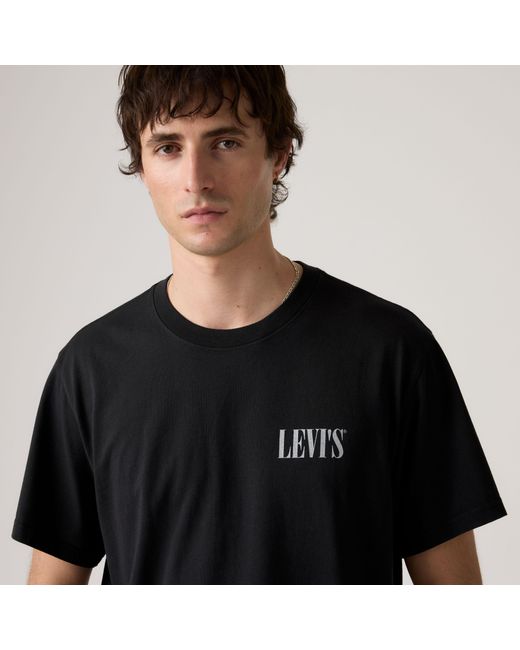 Levi's Black Relaxed Fit Graphic Tee for men