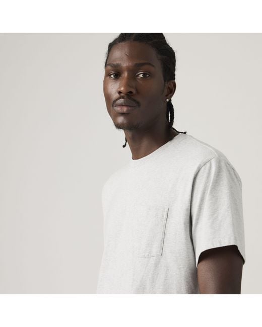 Levi's White Essential Pocket Tee for men