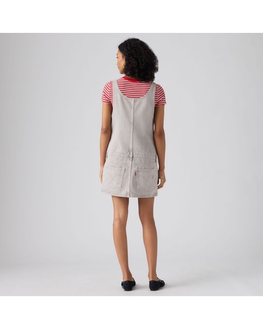 Levi's Mini Zip Dress in het White