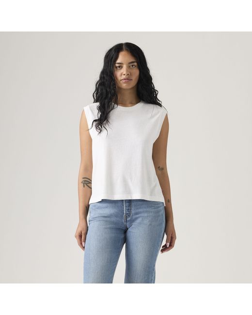 Levi's Boxy Tanktop in het Blue