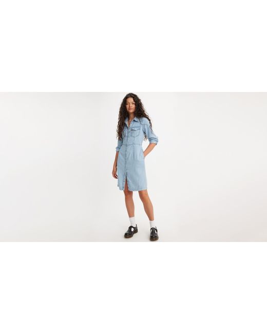Levi s Otto Western Dress in Black Lyst UK
