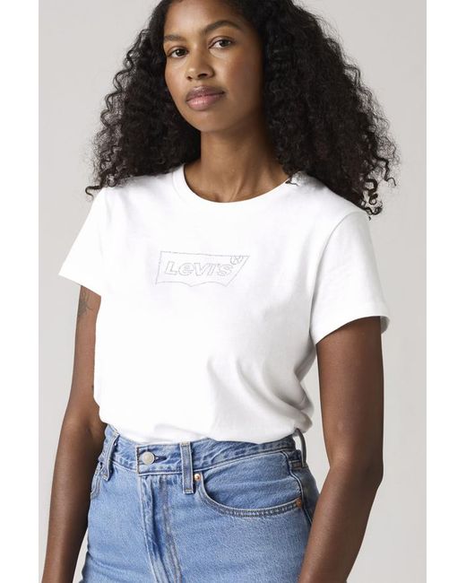 Levi's White The Perfect Tee