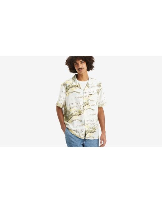 Camisa sunset camp Levi's de hombre de color Black