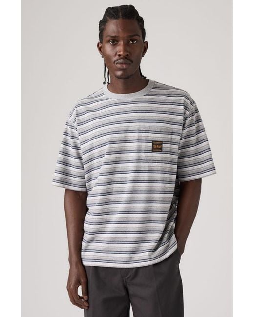 Levi's Gray Workwear Pocket Tee for men