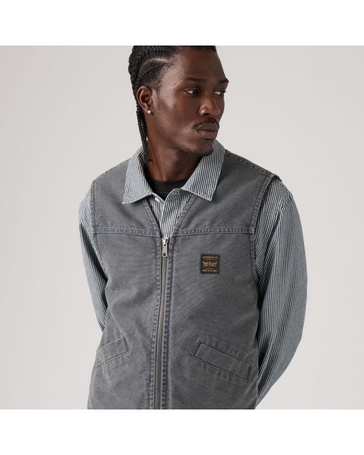 Levi's Gray Saratoga Vest for men