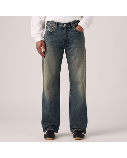 Levi's Black 567 Relaxed Flare Jeans for men
