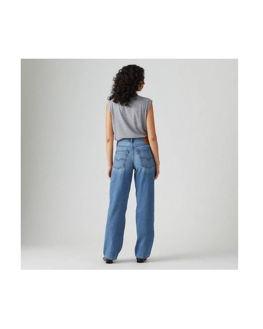 Jeans Lino+ Denim Baggy Dad Levi's de color Blue