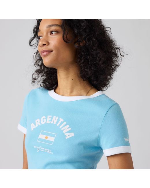 Levi's Blue Argentina Ringer Tee
