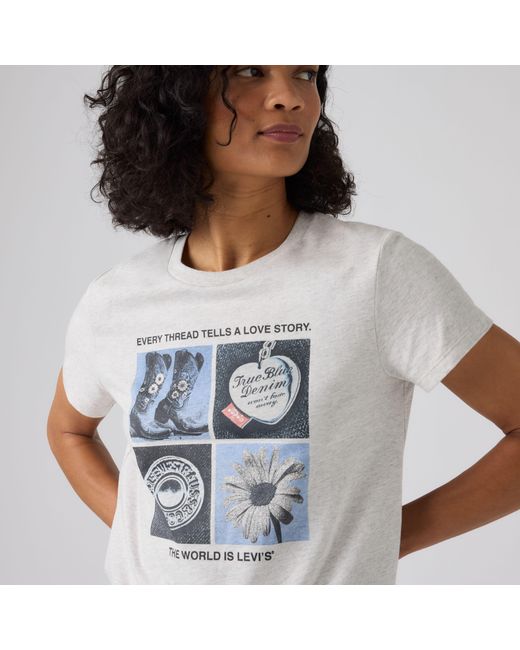 Levi's The Perfect Tee in het White