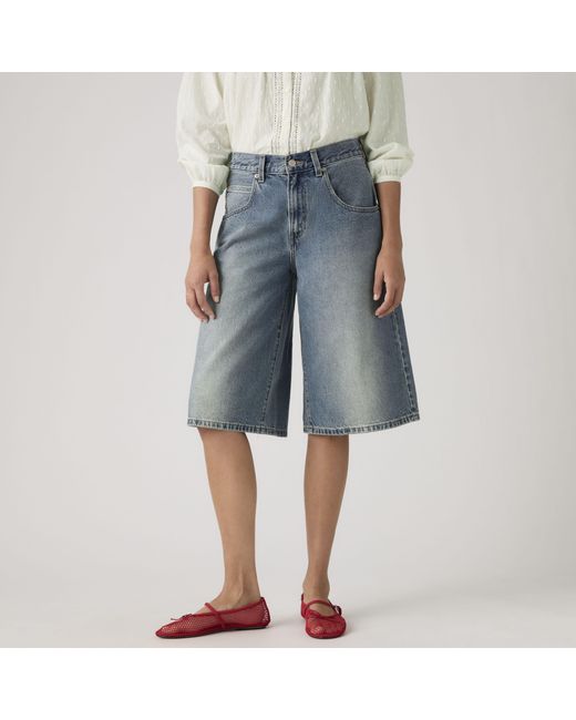 Levi's Blue Super Baggy Jorts