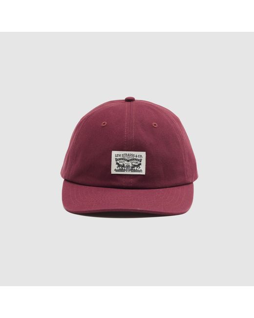 Levi's Black Relaxed Dad Heritage Cap for men