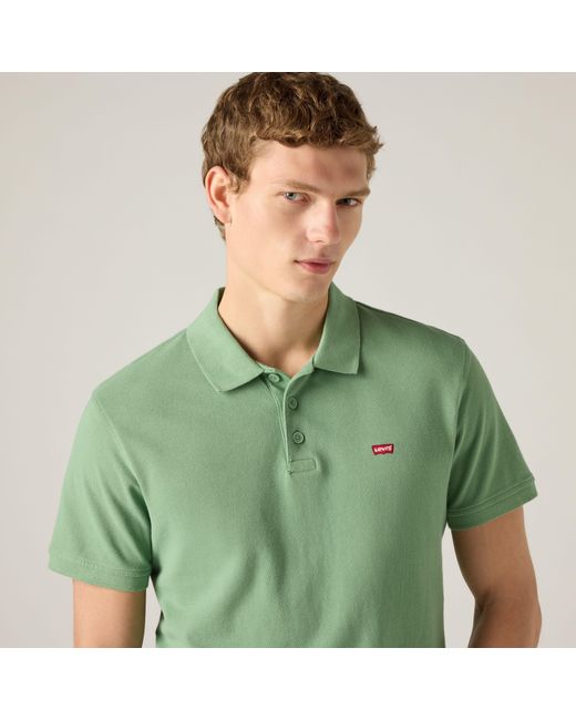 Levi's Green Housemark Polo Shirt for men