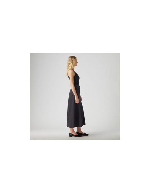 Levi's Black Fit And Flare Skirt