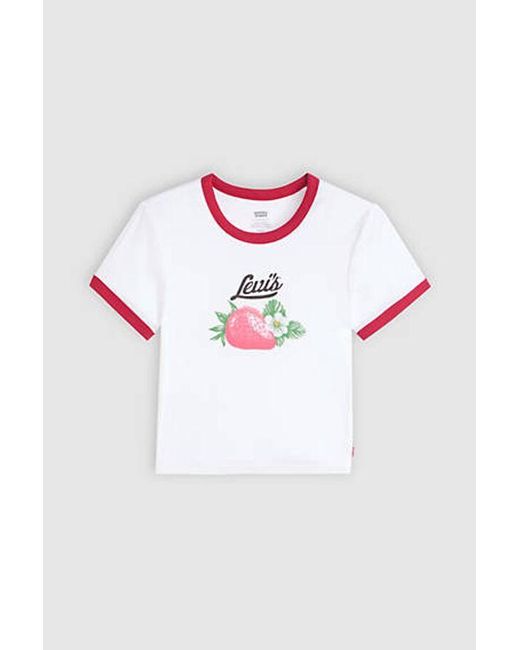 Camiseta Graphic Mini Ringer Levi's de color White