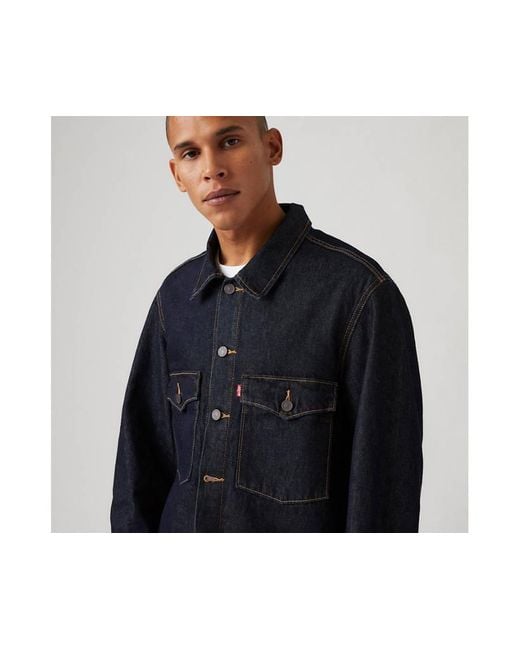 Levi's Embarcadero Station Trucker Jacket in het Blue voor heren