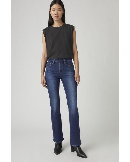Levi's Blue 725 High Rise Bootcut Jeans