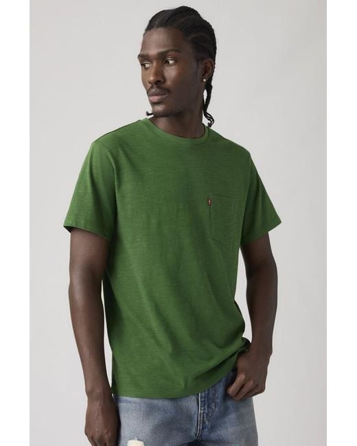 Levi's Green Classic Pocket Tee for men