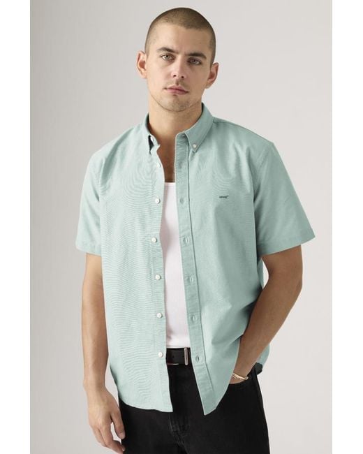 Levi's Green Short Sleeve Authentic Button Down Lightweight Shirt for men