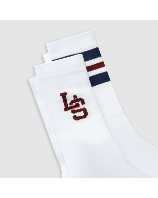 Levi's Blue Regular Cut Logo Socks 2 Pack for men