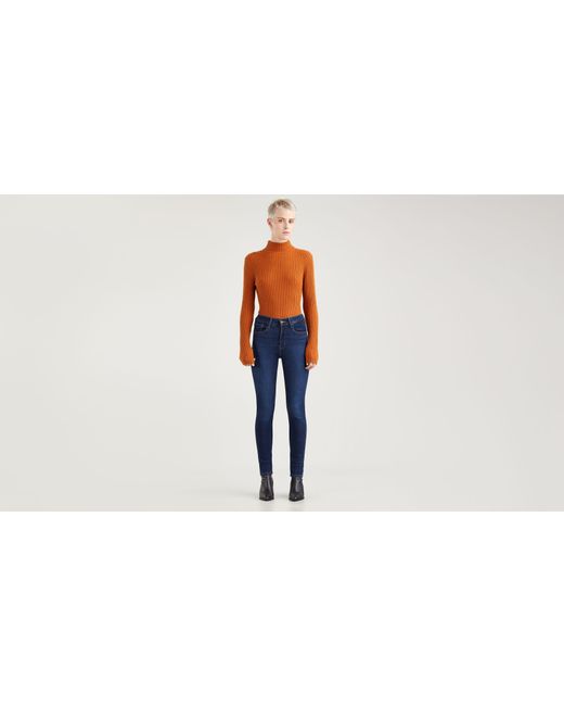 Jean estrecho de talle alto 721TM Azul Levi's de Denim de color Azul - Lyst