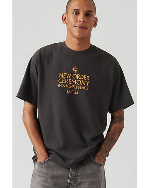 Levi's Black New Order Band Tee for men