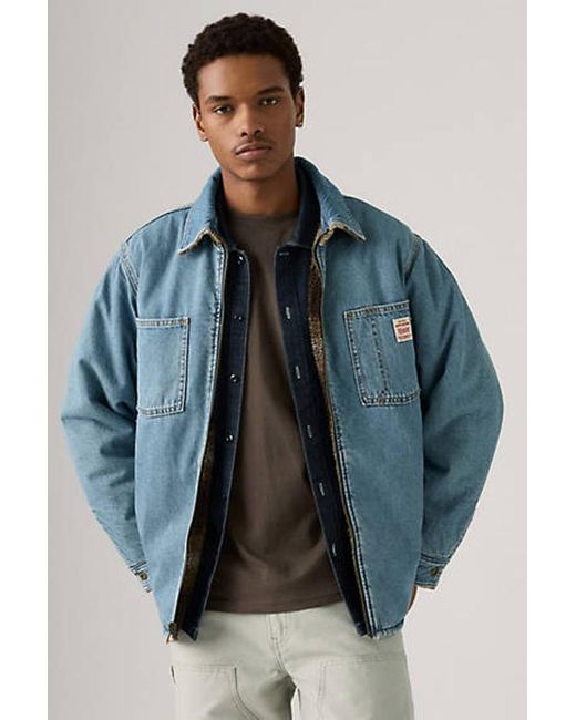 Levi's Blue Reversible Shacket for men