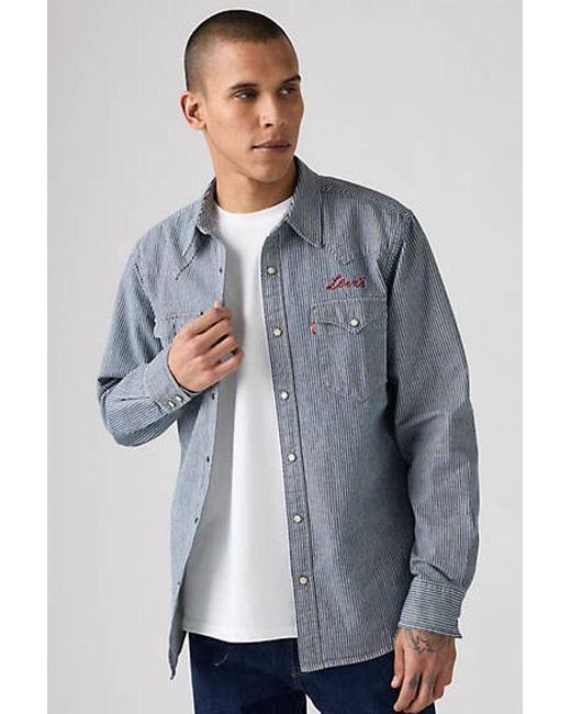 Chemise Western Classic Standard Levi's pour homme en coloris Gray