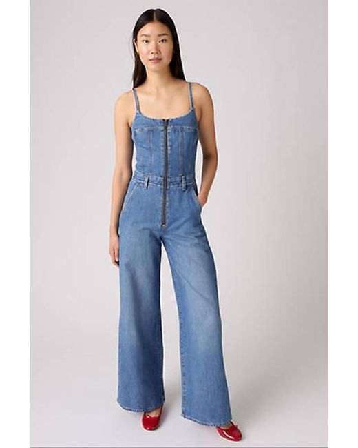 Levi's Blue Bustier Lightweight Jumpsuit