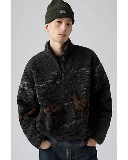 Sudadera Idyllwild Sherpa Popover Levi's de hombre de color Black