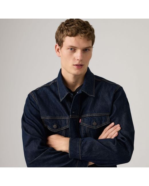 Levi's Relaxed Type Iii Trucker Jacket in het Blue voor heren