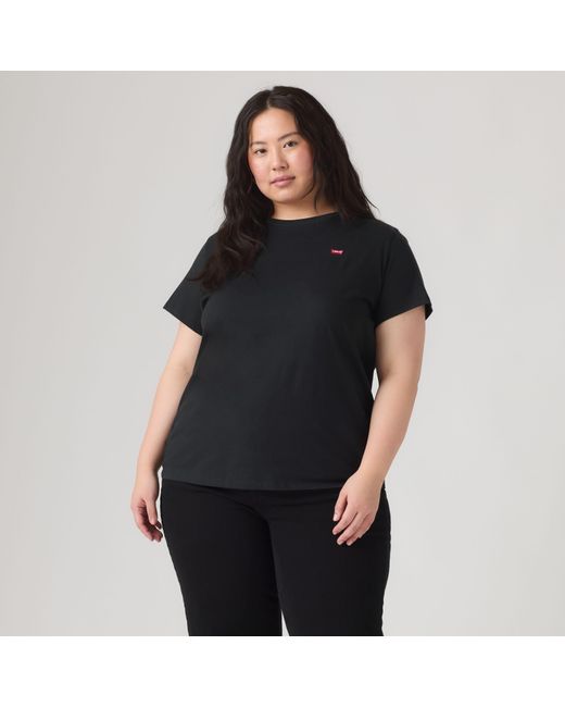 Levi's Het Perfect T Shirt (Grote Maat) in het Black