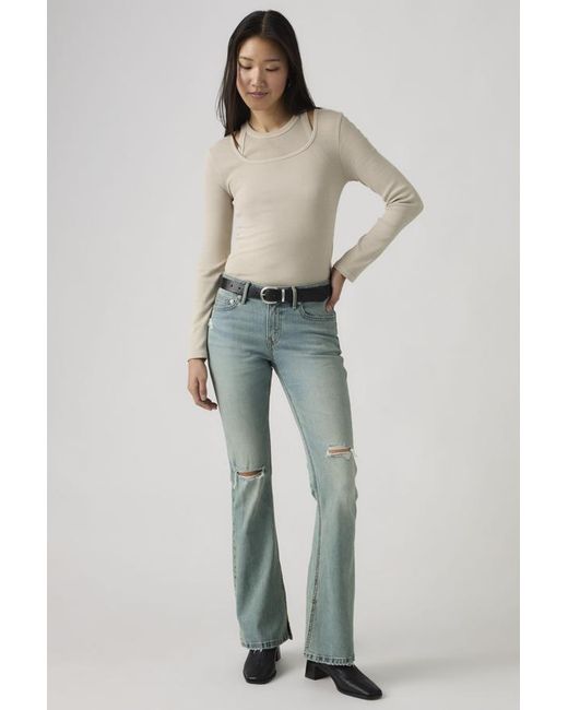 Levi's Blue Low Slim Boot Jeans