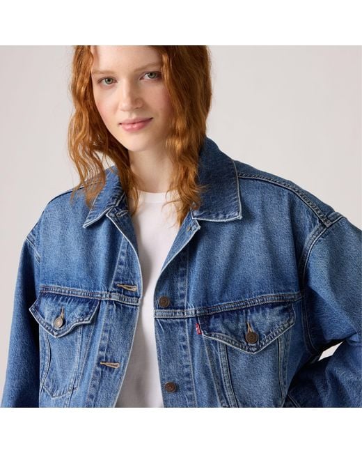 Levi's Oversized Trucker Jacket in het Blue