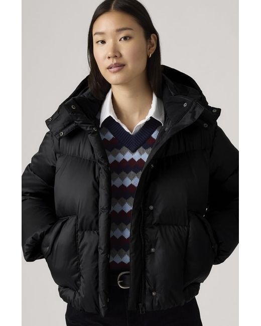 Levi's Black Western Bubble Shortie Jacket