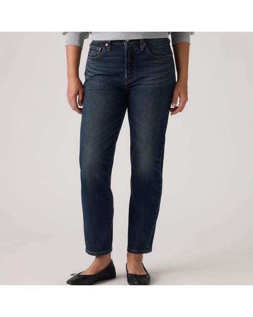 Levi's Blue 501 Original Cropped Jeans
