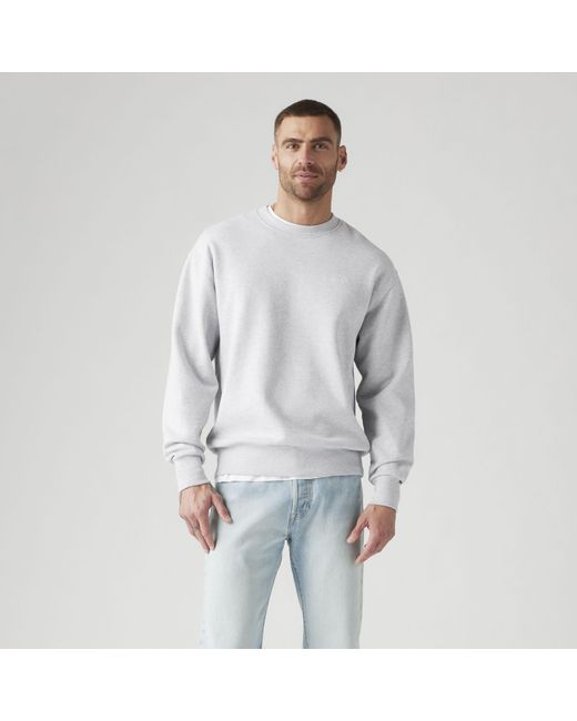 Levi's Gray Authentic Crewneck Sweatshirt A9244-0001 for men