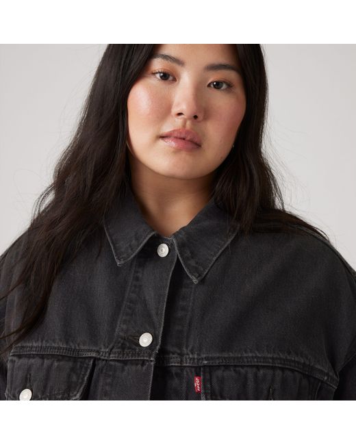 '90S Trucker Jacket (Plus Size) Levi's de color Black