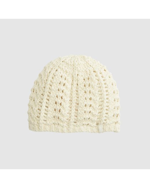 Levi's Gray Chloe Crochet Beanie