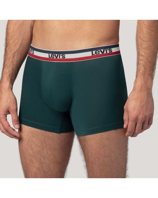 Levi's Green Logo Boxer Brief 2 Pack for men