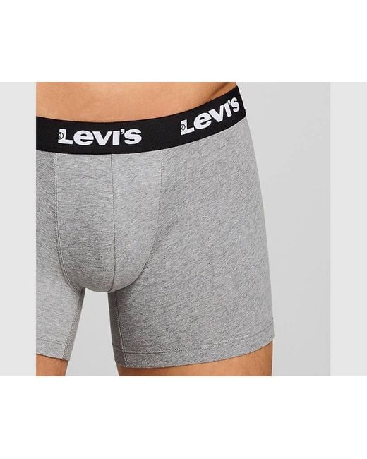 Boxer Parigamba Basic Confezione Da 2 di Levi's in Gray da Uomo